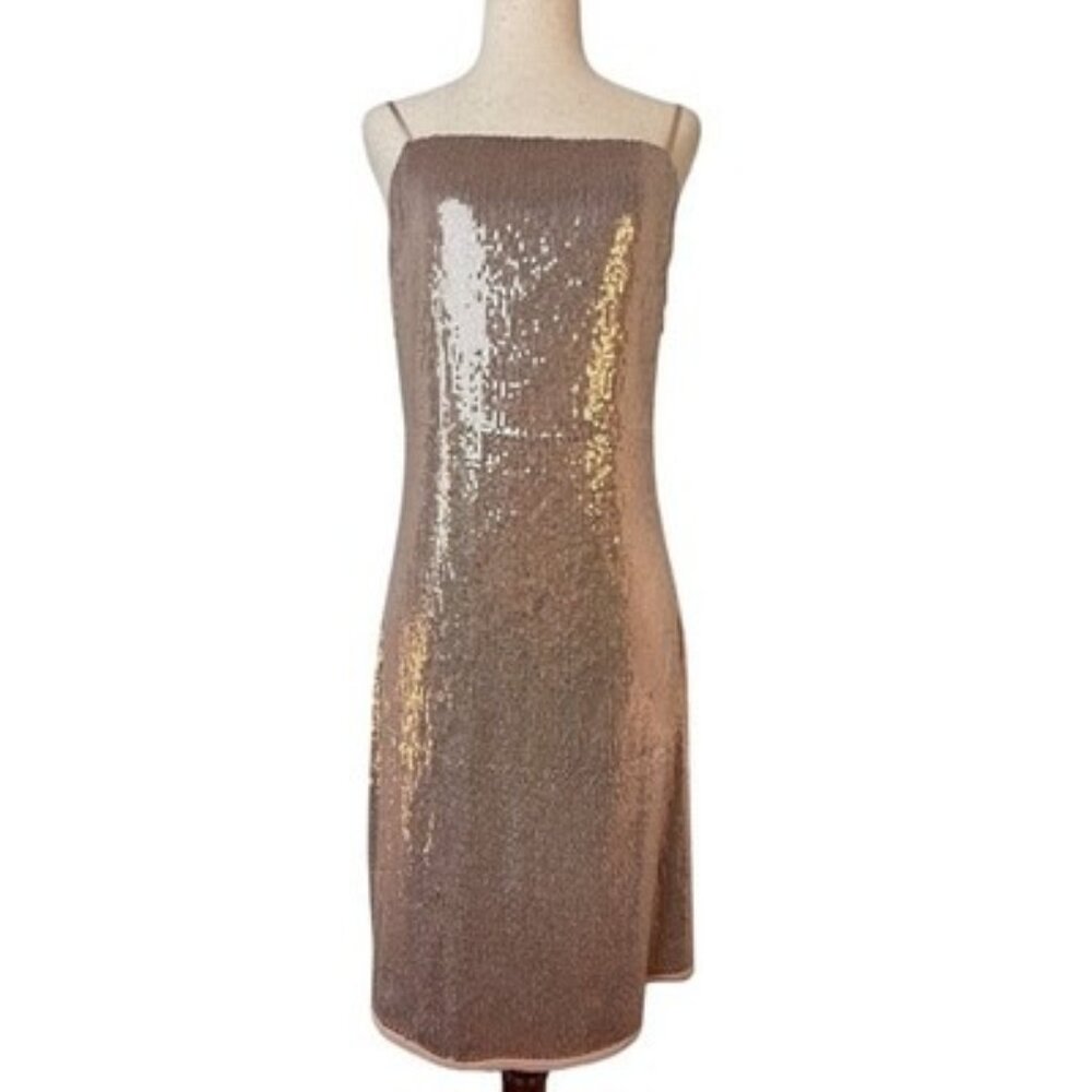 Jason Wu Silk Sequin Dress Sleeveless Party Cocktail Shimmer Size 6